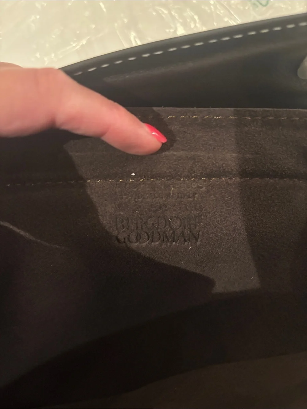 Two-Tone Leather Calf Hair Portfolio Case in Tan and Dark Brown
